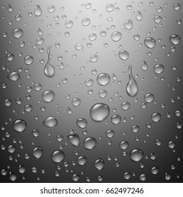 Realistic Clean Water Drops Background