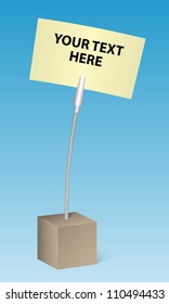 Realistic Clip Paper Holder