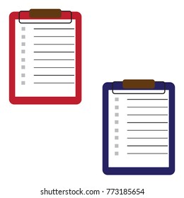 Realistic clipboard folder.Vector