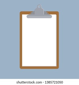 realistic clipboards with blank paper , vector, illustration - Vector