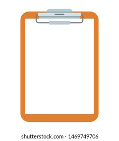 Realistic clipboards with blank paper , vector, illustration