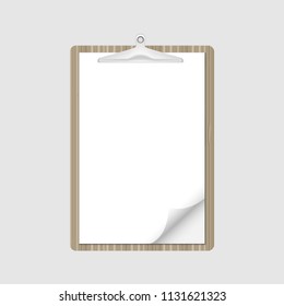 Realistic clipboards design, vector, illustration