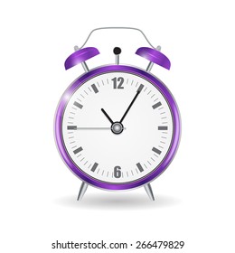 Realistic Clock Alarm Watch Vector Illustration EPS10