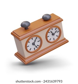 Reloj realista para el torneo de ajedrez. Equipo especial para controlar el tiempo en el juego