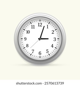 realistic clock vector illustration design
