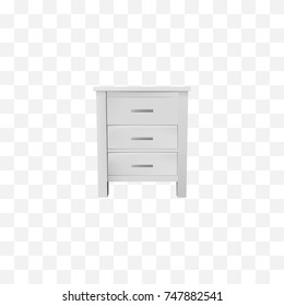 Realistic Closet Element. Vector Illustration Of Realistic Commode Isolated On Clean Background. Can Be Used As Commode, Closet And Wardrobe Symbols.