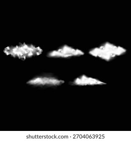 Superposición atmosférica realista de la nube para el diseño
