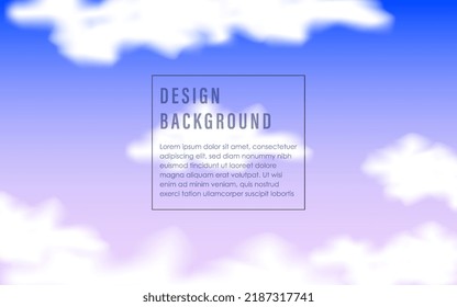 FONDO REALISTA DE LA NUBE CON COLORES BLANDOS