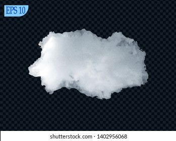 Realistic  cloud illustration. High resolution