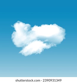 Realistic Cloud Image in Vector Format