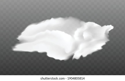 realistic cloud isolated on the transparent background,vector illustration