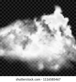 Realistic cloud or smoke for any background - vector illustration