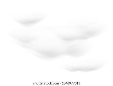 realistic cloud vectors isolated on white background ep73