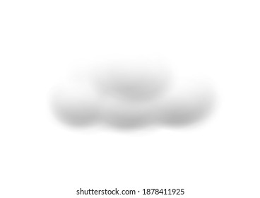 realistic cloud vectors isolated on white background ep88