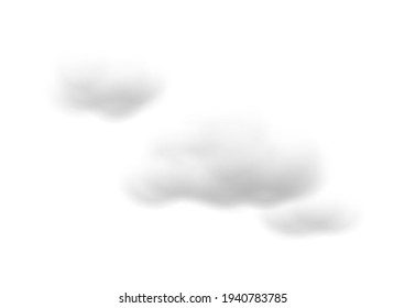 Realistic 5 Step Cloud Vectors Isolated Stock Vector (Royalty Free ...