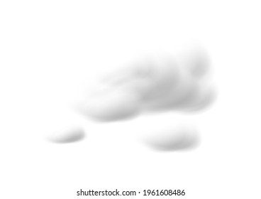 realistic cloud vectors isolated on white background ep111