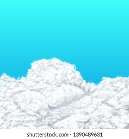 Realistic clouds. Cloudy sky. Clouds cover the sky. 