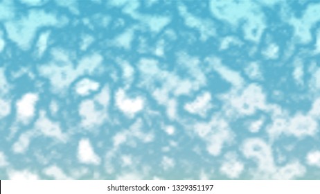 Realistic Clouds On The Blue Sky. Vector.