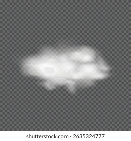 Realistic clouds and smoke, fog. Vector illustration