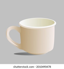 Realistic coffee cup mockup. Vector format.