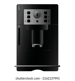 Realistic coffee machine on white background vector illustration of flat