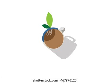 Realistic coffee mug cup