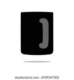 Realistic coffee mugs . Vector templates for Mock Up. Vector illustration.