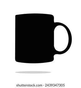 Realistic coffee mugs . Vector templates for Mock Up. Vector illustration.