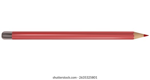 Realistic Color Pencil Vector Illustration.	