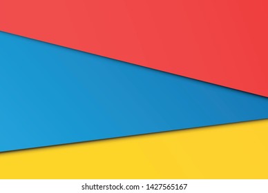 Realistic colorful sheets of papers, vector illustration
