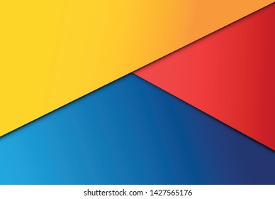 Realistic colorful sheets of papers, vector illustration
