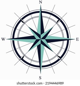 Realistic Compass Ai Vector Illustration