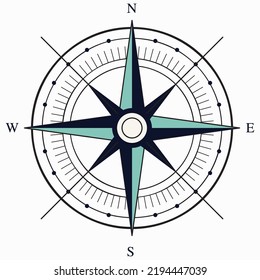 Realistic Compass Ai Vector Illustration