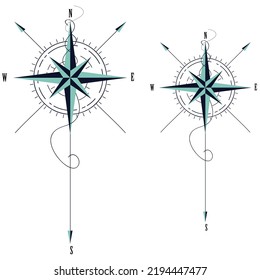 Realistic Compass Vector Ai Illustration