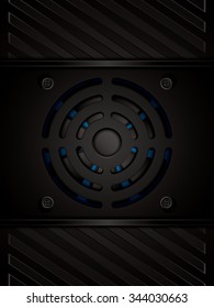 Realistic computer coolers, vector