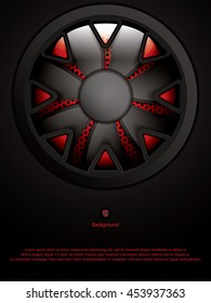 Realistic computer cooler.Vector
