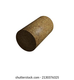 Realistische Korken, Weinkorken verschiedener Formen, 3D-Korken aus Korkholz. Holzflaschen-Kappen, Alkoholproduktionsgeräte im Weinkeller einzeln auf weißem Hintergrund. aufgeben