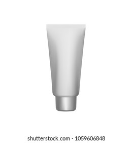 Realistic Cosmetic bottle can container for cream, soap, liquid soap, essential oil or perfume and other cosmetics. Template For Mock up Your Design. vector illustration.