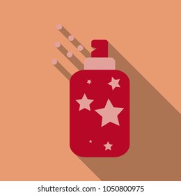 Realistic Cosmetic bottle can sprayer container. Dispenser for cream, soups, and other cosmetics With lid and without. Template For Mock up Your Design. vector illustration.