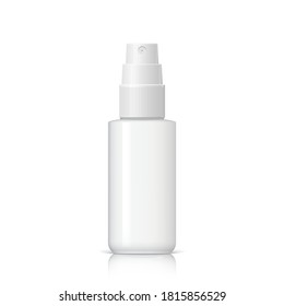 Realistic Cosmetic bottle can sprayer container. Template For Mock up for brand template. vector illustration.