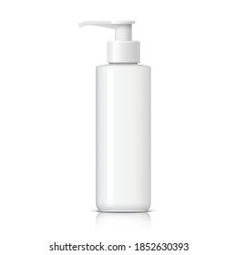 Realistic Cosmetic bottle can sprayer container. Template For Mock up for brand template. vector illustration.