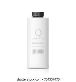 Realistic Cosmetic bottle can sprayer container. Dispenser for cream, soups, and other cosmetics With transparent lid. Template For Mock up for brand template. vector illustration.