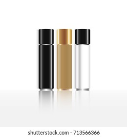 Realistic cosmetic bottle mock up. Cosmetic brand template.