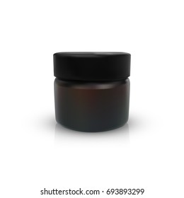 realistic cosmetic container isolated on white background. vector illustration