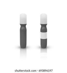realistic cosmetic container isolated on white background. vector illustration