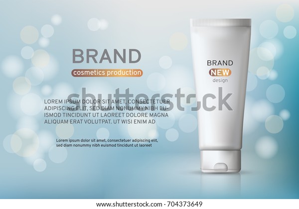 Realistic Cosmetic Mockup Design Cosmetics Products Stock Vector ...