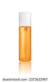 Realistic cosmetic product advertisement on white background. Vector illustration EPS 10.