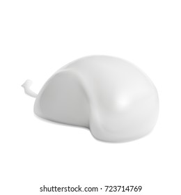 Realistic Cream Isolated On White Background. EPS10 Vector