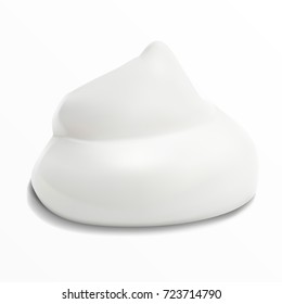Realistic Cream Isolated On White Background. EPS10 Vector
