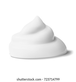 Realistic Cream Isolated On White Background. EPS10 Vector